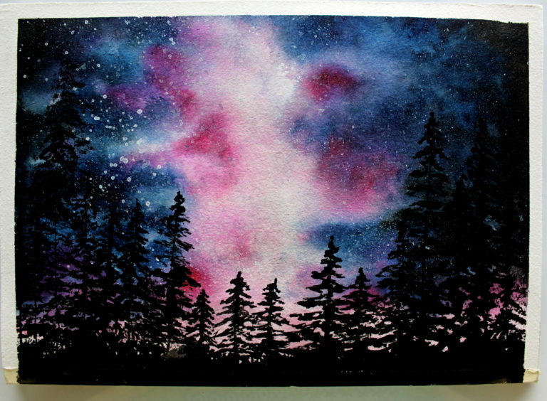 WATERCOLOR PAINTING NIGHT SCENES